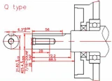 Motore a 4 Tempi Ohv 270cc 9,0Hp albero cilindrico Ø 25,4mm - Ama