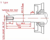 Motore a 4 Tempi Ohv 270cc 9,0Hp albero cilindrico Ø 22,16mm - Ama