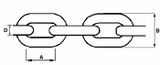 Catena modello genovese con maglia Ø 8mm - Ama