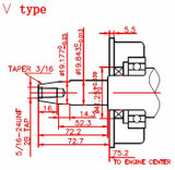 Motore A 4 Tempi Ohv 196Cc,6,5Hp - Ama