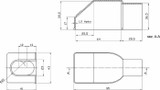 Cappuccio di protezione rosso per morsetti batteria - Ama