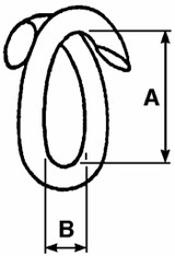 Falsa maglia filo misura interna 40mm per cavo Ø 8mm - Ama