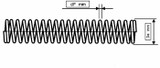 Molla a compressione con Ø filo 1,5 mm e Ø esterno 18 mm - Ama