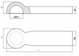 Occhione fisso sferico ø 80 omologato - Ama
