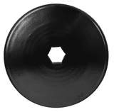 Disco frangizolle liscio Ø 610mm sp. 6mm con foro esagonale da 92mm - Ama