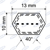 Cinghia esagonale AA 80" K - Ama