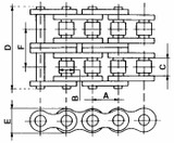 Catena doppia 12 b-2,3/4" x 7/16" - Ama
