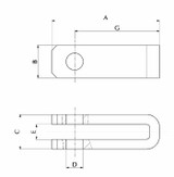 Forcella 45x12,Ø18 - Ama