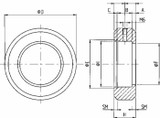 Sede a sald,per snodo sfer,ø20 - Ama