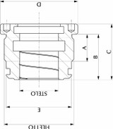 Testata al,80 øs 40 fil,85x2 - Ama