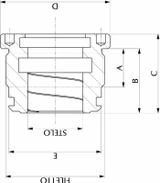 Testata al,80 øs 40 fil,85x2 - Ama