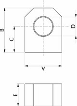 Occhio fisso Ø 16,20 mm e interasse 25 mm - Ama Refluid