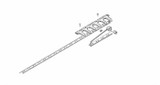 Dentiera 14 denti lunghezza 2,05mt adattabile a Gaspardo FB 925 - Ama