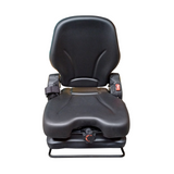 Sedile in ecopelle nera seatindustries con molleggio meccanico - Seat Industries