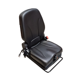 Sedile in ecopelle nero con molleggio meccanico seatindustries - Seat Industries