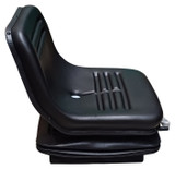 Sedile in ecopelle nera seatindustries con suspensione meccanica - Seat Industries