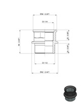 Riduzione m-f 1"1/2-1"1/4 Arag 2452065 - Arag