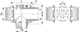 Raccordo a t Arag t6m-t5m-t6m - Arag