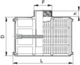 Filtro di fondo a "t" Arag 1"1/2 110x200mm - Arag