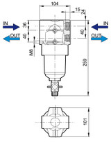 Filtro in linea alta pressione Arag 50 mesh g 1/2" - Arag