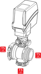 Elettrovalvola Arag 863t001 ad azionamento elettrico con attacco a forchetta t5 - Arag