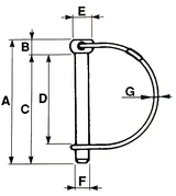 Spinotto per motozappa ø8x80mm - Ama