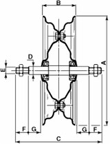Disco ruota completo di assale passante - Ama