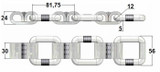 Catena ad anello per carri spandiletame da 3 rotoli lunghi 8,75mt - Ama