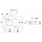 Anello fermacarico con molla antirumore 102x95mm - Ama