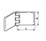 Cerniera a 5 snodi 40x50mm - Ama
