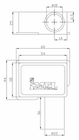 Cappuccio coprimorsetto sinistro positivo 80mm - Ama