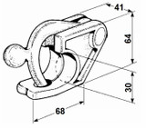 Chiusura a blocco leggera Ø 30mm - Ama