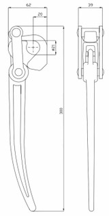 Chiusura per rimorchio Marotta Ø 21mm - Ama