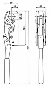 Chiusura universale per rimorchi Ø 19mm - Ama