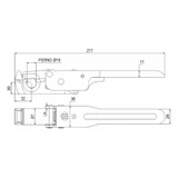Chiusura universale tipo M50 dritto Ø 18mm - Ama