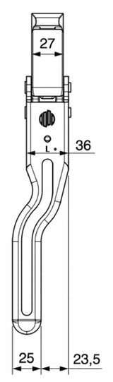 Chiusura universale tipo M50 sinistra Ø 18mm - Ama