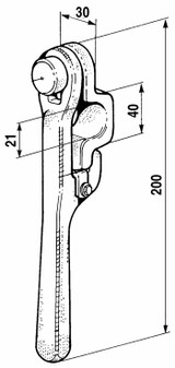 Chiusura universale trilaterale Ø 21mm - Ama