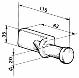 Piantone per chiusura Marotta Ø 20mm - Ama