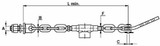 Catena imbrigliamento 2+2 adattabile a Landini 1424000M91 - Ama