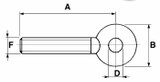 Tirante filettato M16x2 con testa tonda Sx - Ama