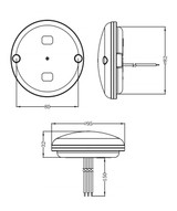 Fanale freccia a LED 95 mm Ama - Ama