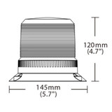 Lampeggiante LED base piana 10-110V DC - Ama