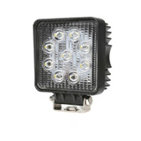 Faro da lavoro a LED quadrato 110x110 mm 10-36V DC 27W 2025LM raggio ampio/largo 9 LED - Ama