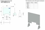pannelli divisori protettivi 900x650 3mm base 5mm - Ama