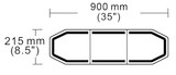 Barra a LED con controller 12-24V 85W  - Ama