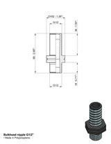 NIPPLO 1/2" FILETTO LUNGO - Arag