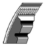 Cinghia trapezoidale standard in gomma telata AVX10mm 950 adattabile al riferimento originale Fiat 4975233 - Ama