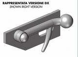 Chiusura a palla media sinistra con piastra - Ama