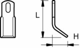 Coltello trincia a Y lunghezza 103mm adattabile Peruzzo - Ama