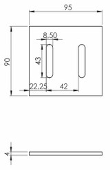 Raschietto per frangizolle adattabile Maschio sp. 4mm - Ama